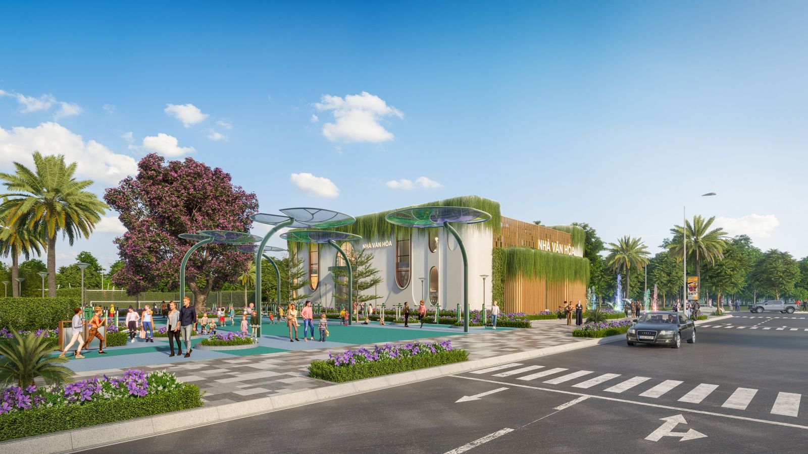 nhà văn hóa yên thế golden hill bắc giang